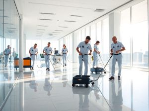 Spațiu curat, franciză de succes, antreprenor zâmbitor